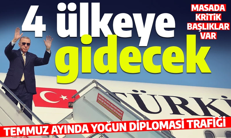 Cumhurbaşkanı Erdoğan'ın yoğun diplomasi trafiği başlıyor! 4 ülkeye kritik ziyaret: İşte ele alınacak konular